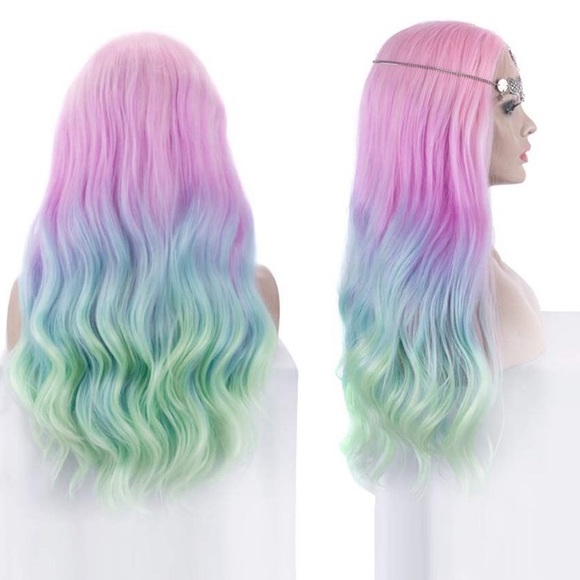 ✨26” RAINBOW UNICORN BODY WAVY LACE FRONT …NEW - Picture 4 of 8